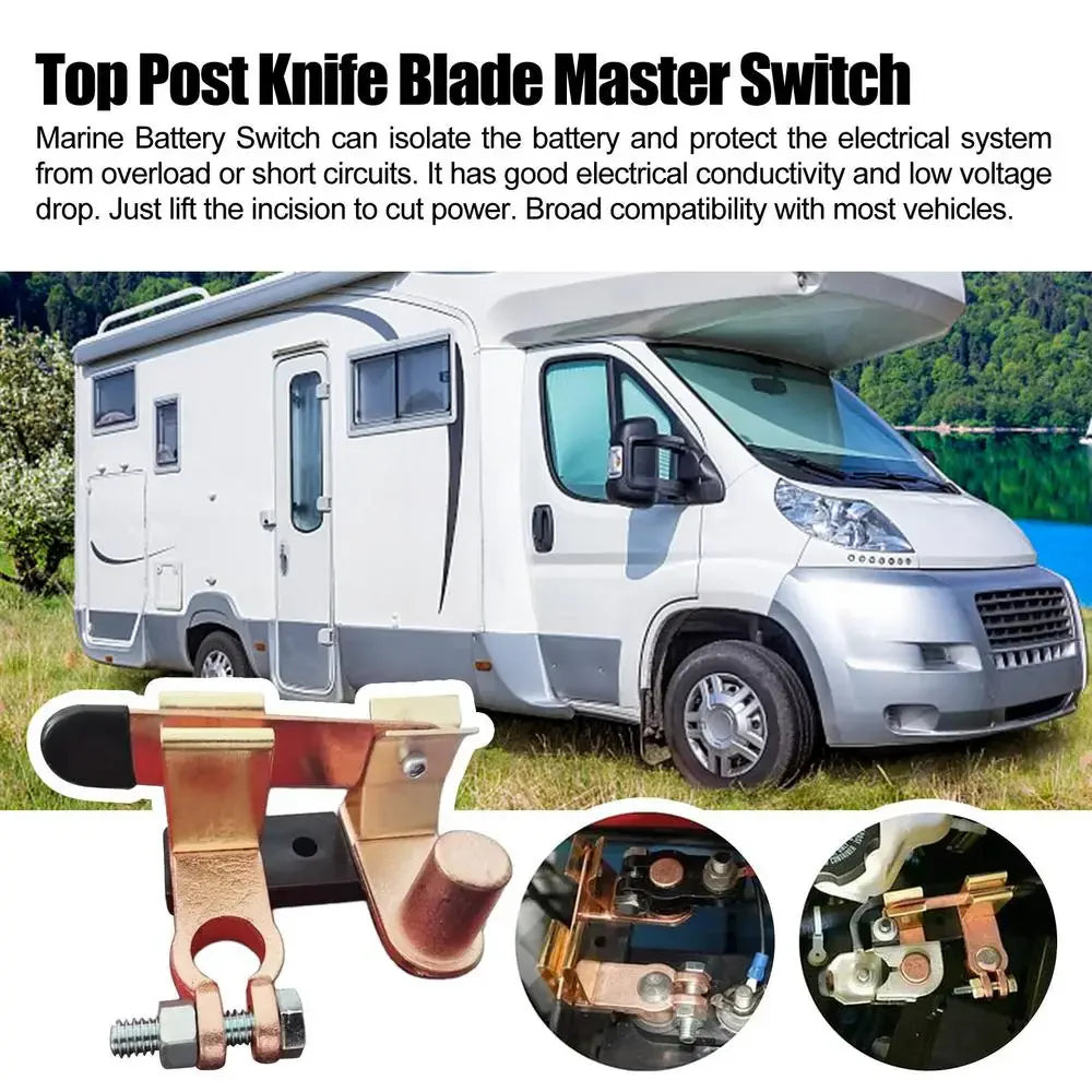 Battery Isolator Switch Disconnect Power Cut off Kill for Car Vehicle RV Auto US
