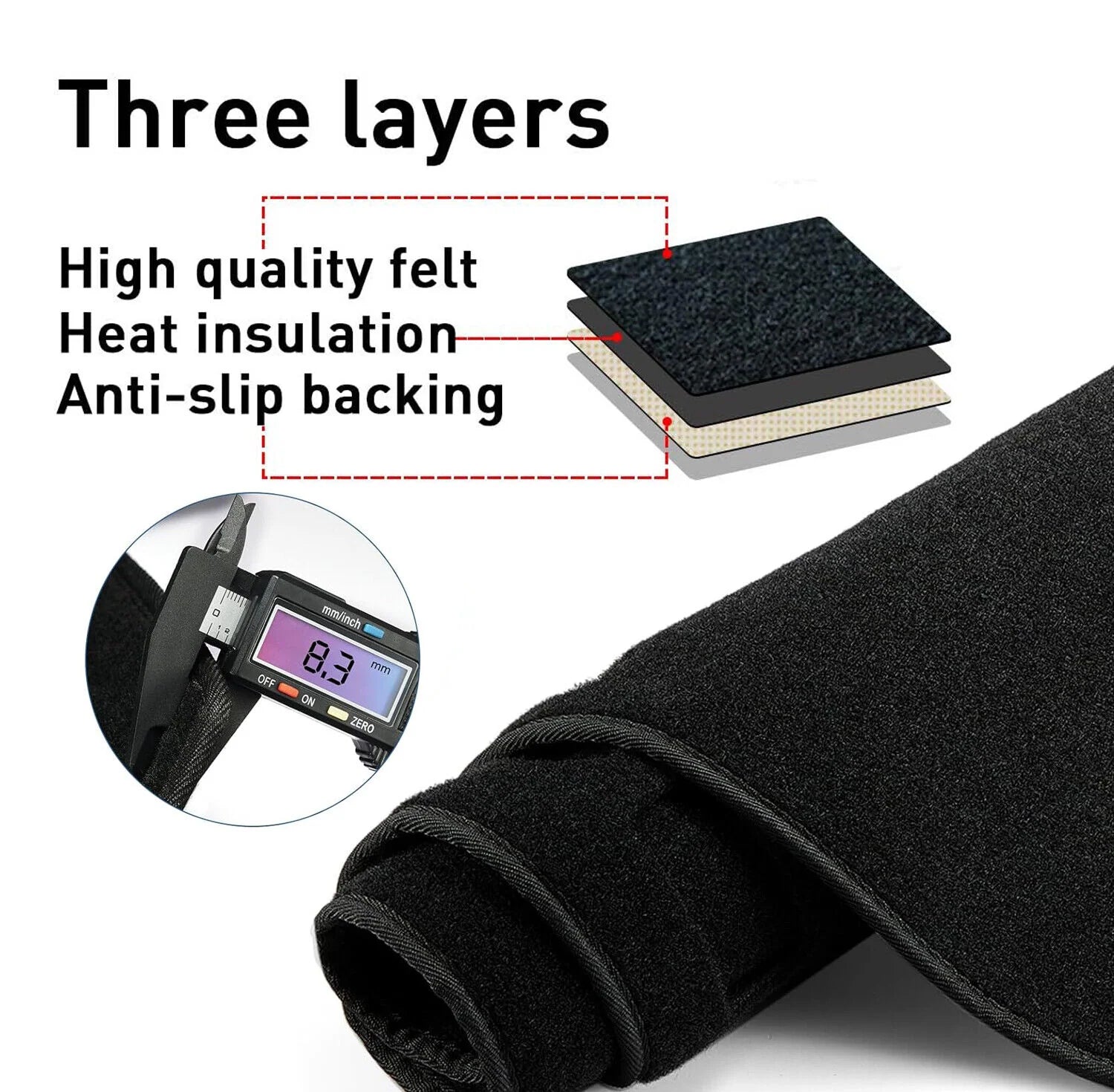 Fit for Chevy Silverado/Tahoe/Suburban 2007-2014 US Dashboard Pad Dash Cover Mat