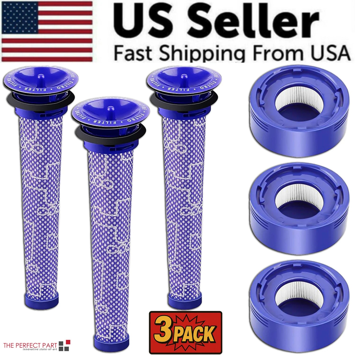 Replacement HEPA Motor Filter for Dyson V7 V8 Absolute Cordless Vacuum Cleaner