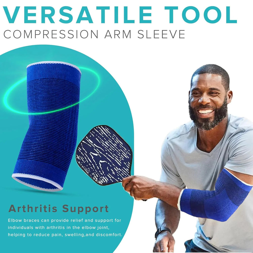 Elbow Elastic Compression Sleeve Elbow Brace Tennis Arthritis Bursitis Relief