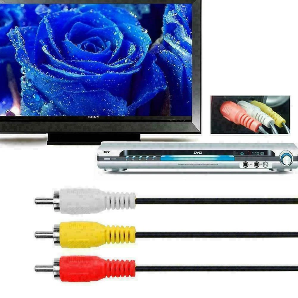 HDMI Male to 3 RCA Video Audio AV Component Converter Adapter Cable HDTV 1080