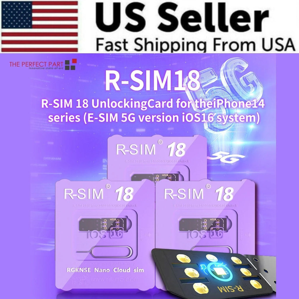R-SIM18 RSIM 18 Nano Unlock Card for Iphone 14 plus 13 12 11 Pro Max X XR Ios 16
