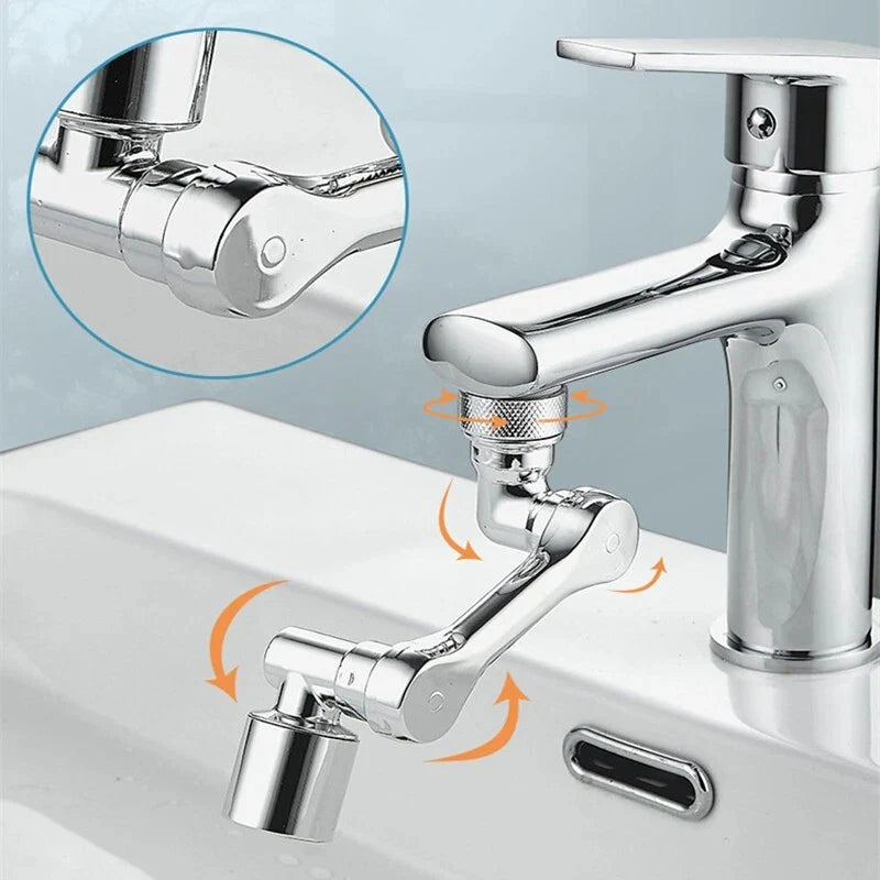 2 Pack Universal 1080° Swivel Robotic Arm Swivel Extension Abs Faucet Aerator