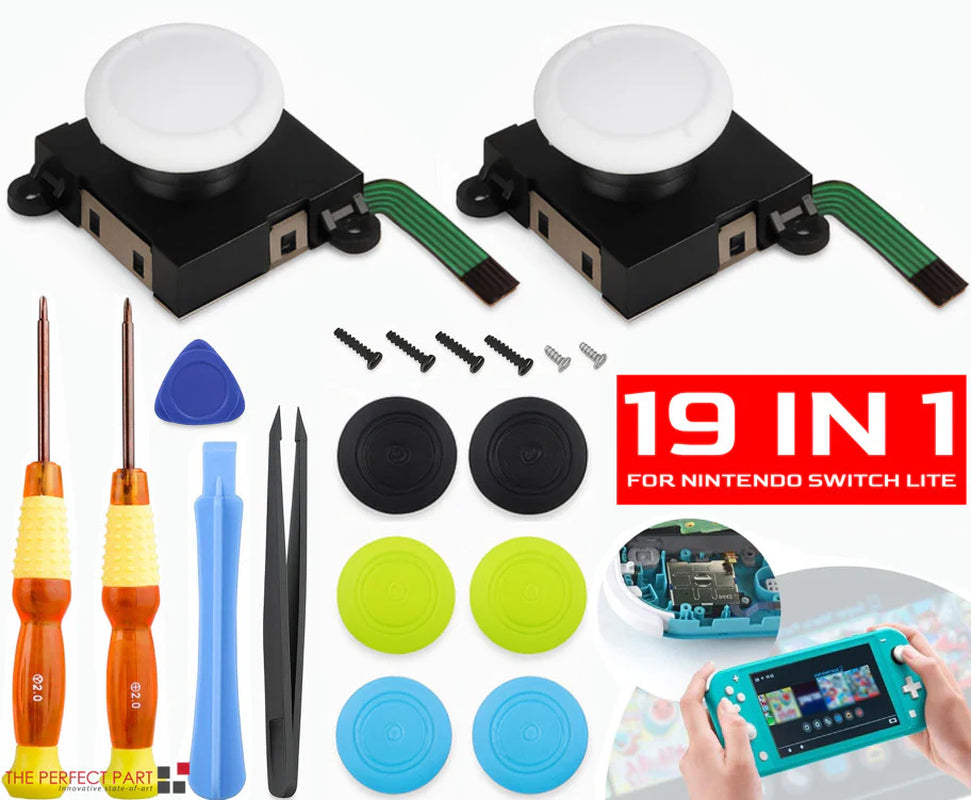 For Nintendo Switch Lite 19In1 Analog Joystick Replacement Repair Tool Kit Set