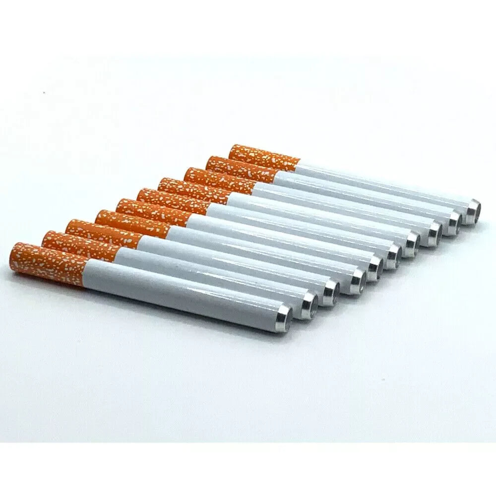10 Pack 3” One Hitter Pipe Aluminum Bat Tobacco Smoking Dugout Accessories - USA
