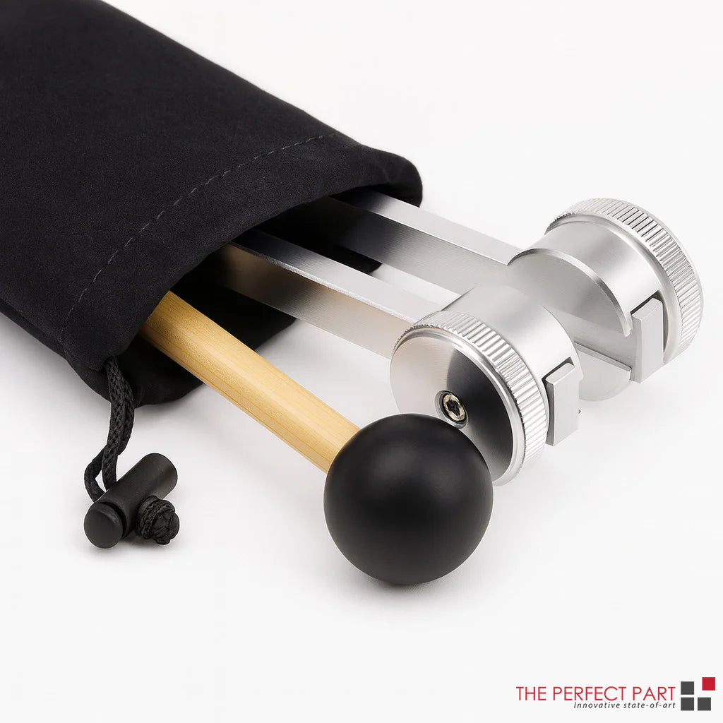 128Hz Healing Tuning Fork with Silicone Hammer Sound Therapy Musical Instrument