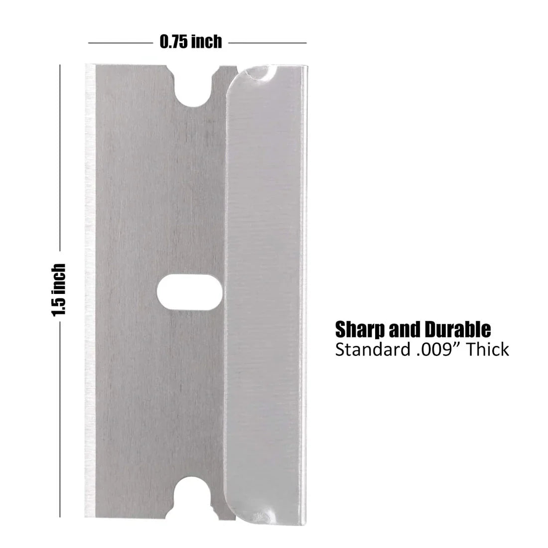 100 PCS Razor Blades Single Edge Extra Sharp Heat Treated Safety Knife Scrapers