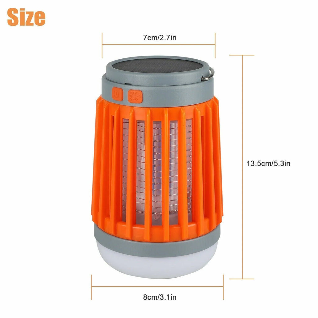 Solar USB Mosquito Killer Light Electronic Fly Bug Insect Zapper Trap Pest Lamp