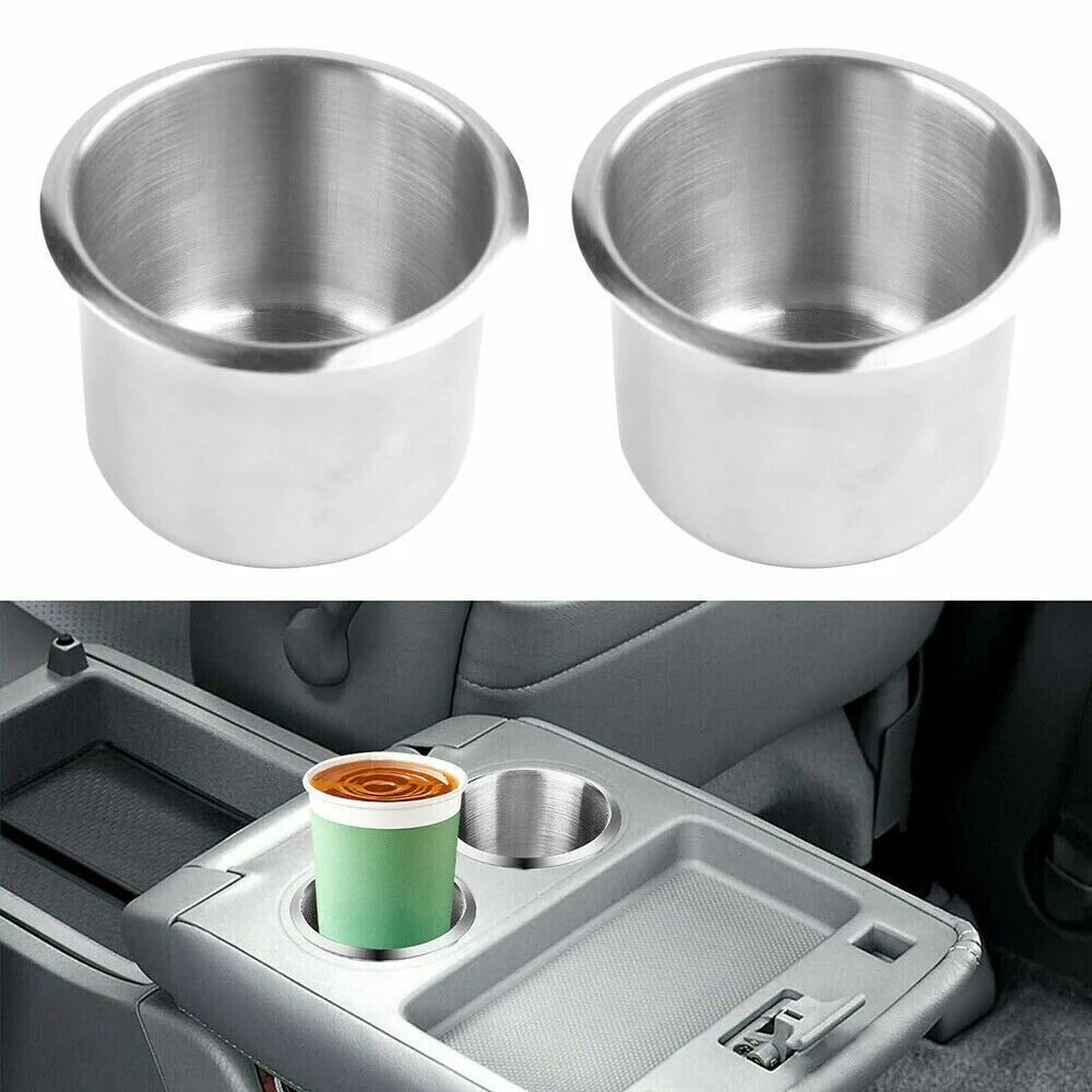 Universal Stainless Steel Cup Drink Holders for Car Boat Truck Marine Camper RV