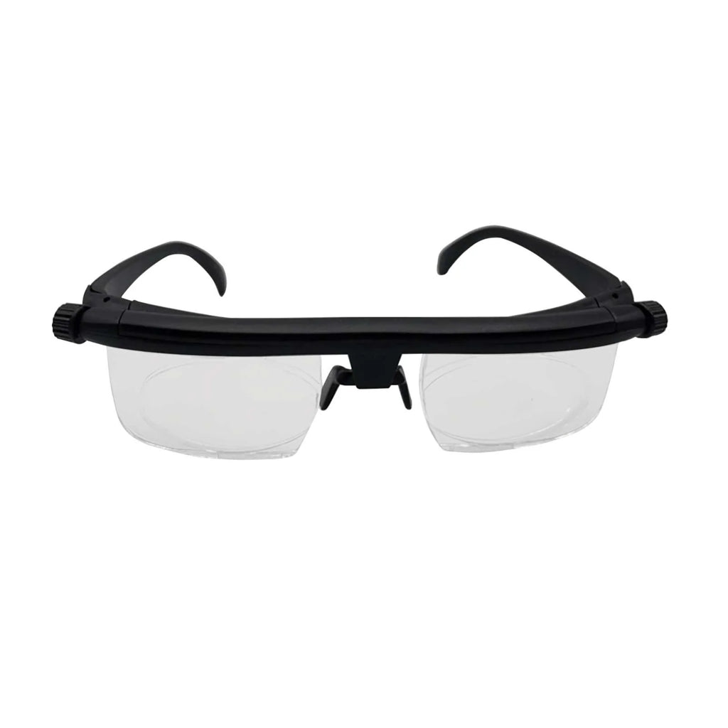 Dial Adjustable Glasses Variable Focus for Reading Distance Vision Eyeglasses US