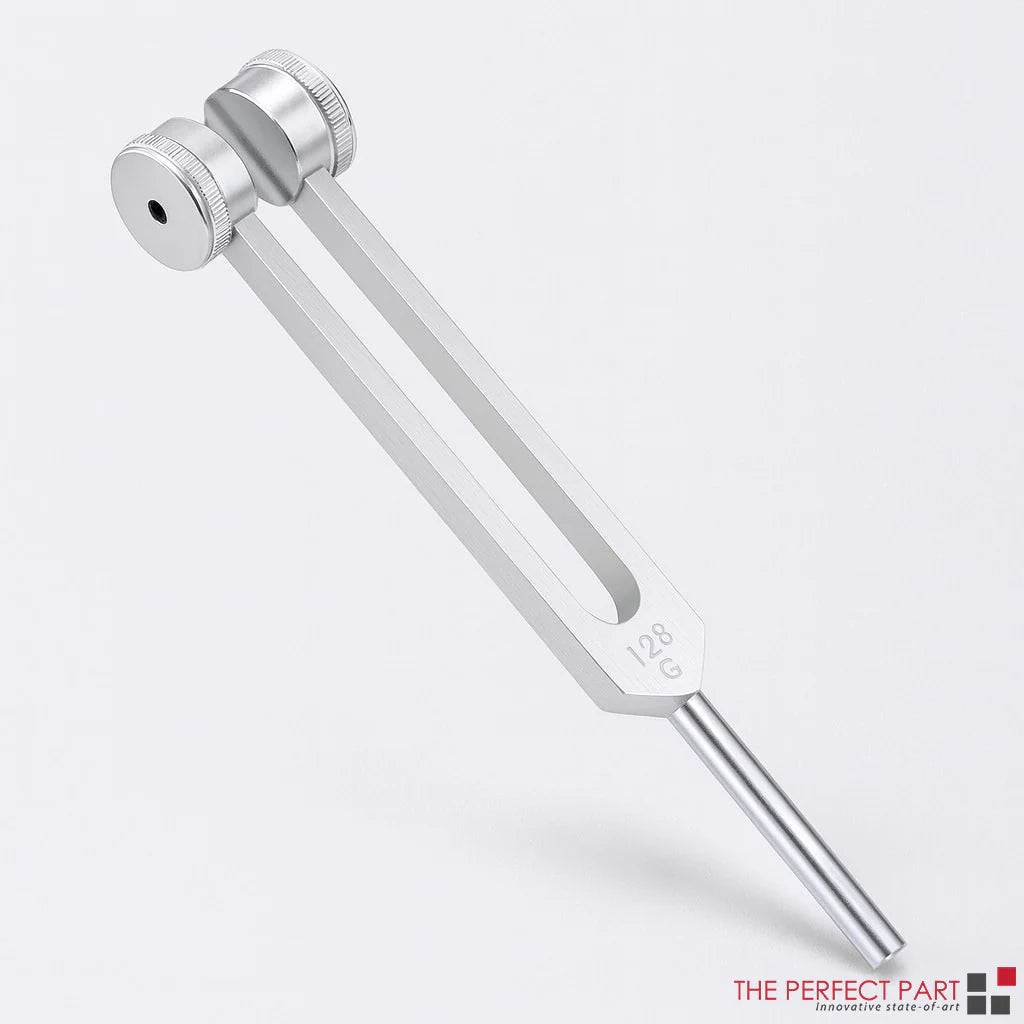 128Hz Healing Tuning Fork with Silicone Hammer Sound Therapy Musical Instrument