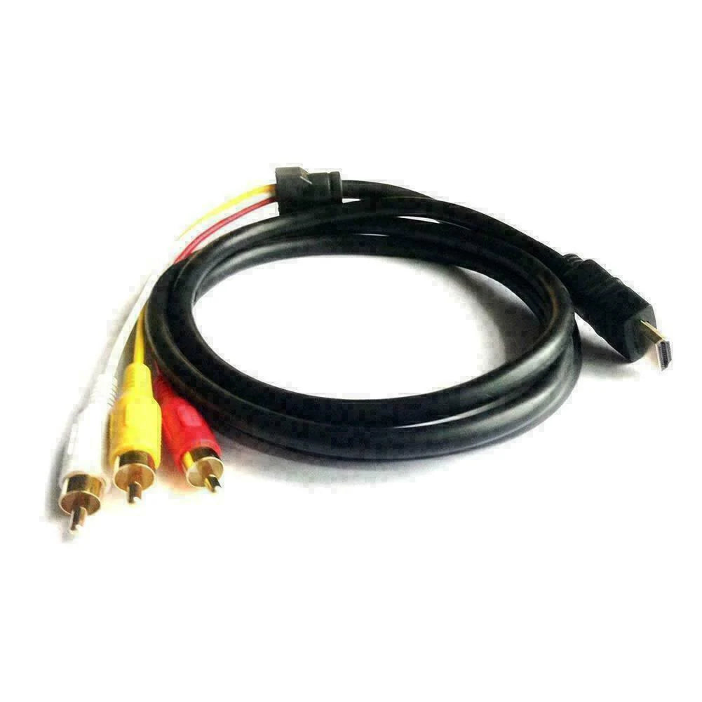HDMI Male to 3 RCA Video Audio AV Component Converter Adapter Cable HDTV 1080