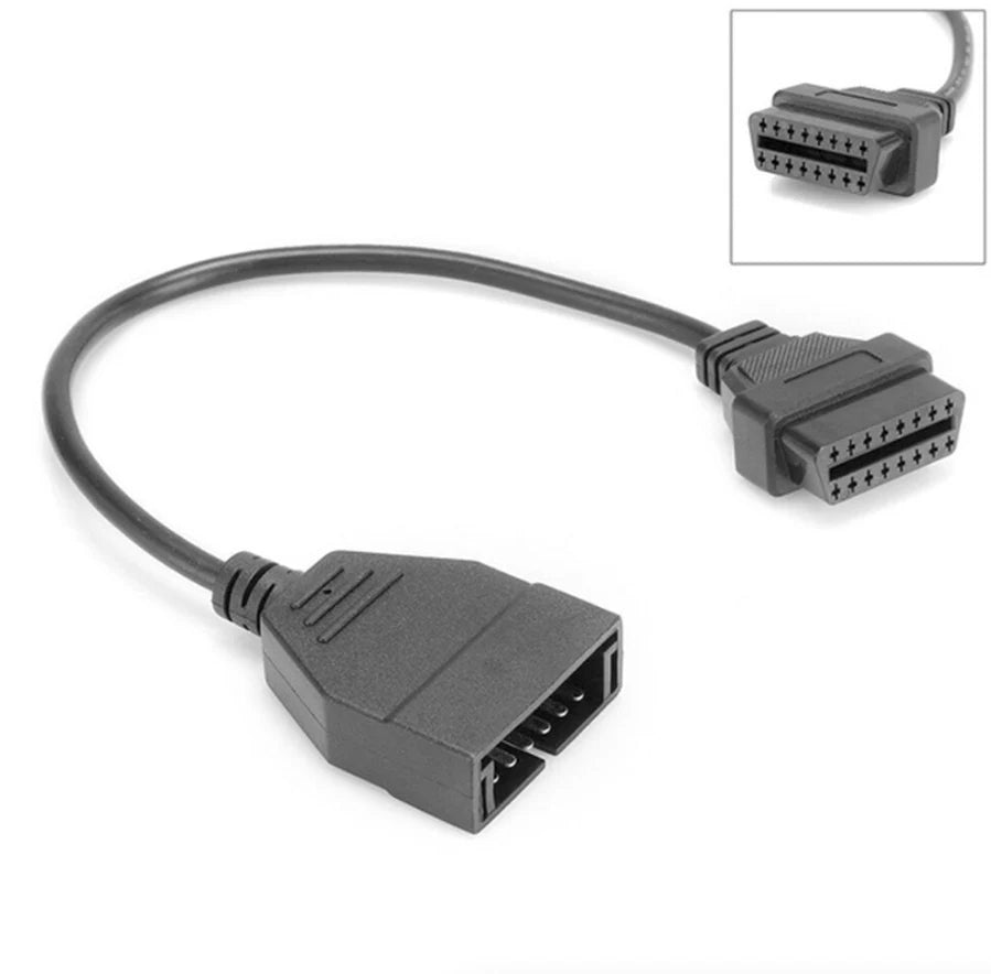 12 Pin OBD1 to 16 Pin OBD2 Convertor Adapter Cable for GM Diagnostic Scanner US