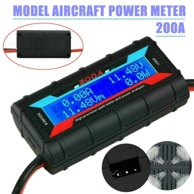 200A DC Digital Monitor LCD Volt Amp Meter Analyzer for RC Battery Solar Power