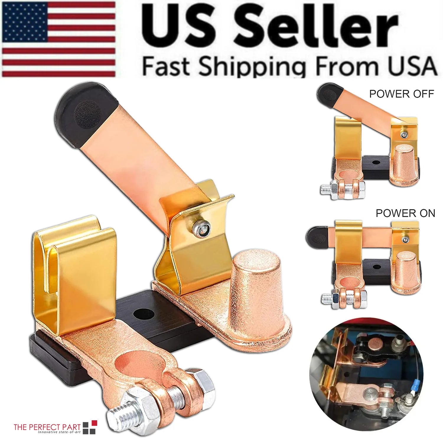Battery Isolator Switch Disconnect Power Cut off Kill for Car Vehicle RV Auto US