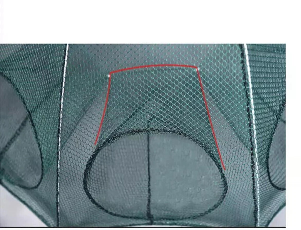 Fishing Bait Trap Crab Net Crawdad Shrimp Cast Dip Cage Fish Minnow Foldable NEW