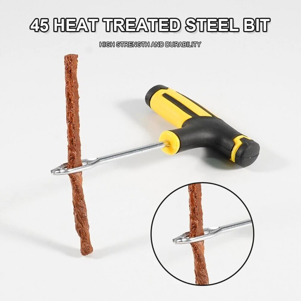 68Pc Tire Repair Kit DIY Flat Tire Repair Car Truck Motorcycle Home Plug Patch