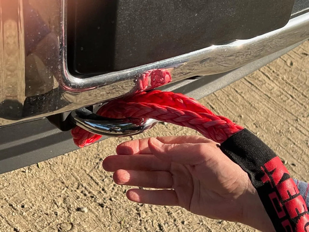 1/2" X 24" 65,000LBS Soft Shackle Recovery Rope for SUV Winch Snatch off Road US