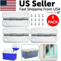 3PCS Stainless Steel Cooler Hinges & Screws Replacements for Igloo Cooler Parts