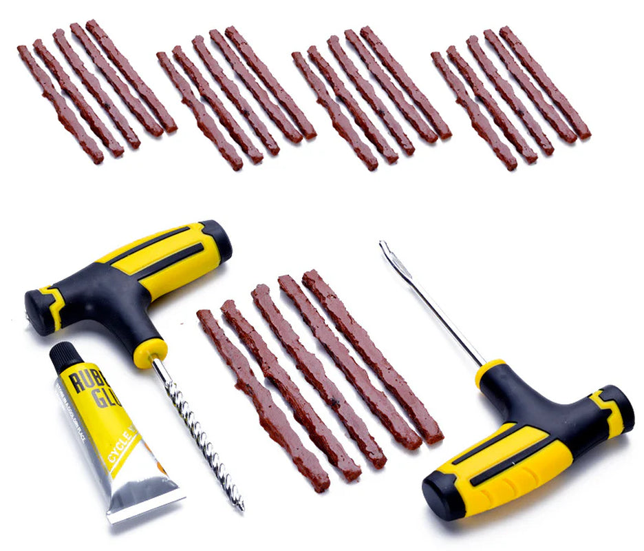 68Pc Tire Repair Kit DIY Flat Tire Repair Car Truck Motorcycle Home Plug Patch
