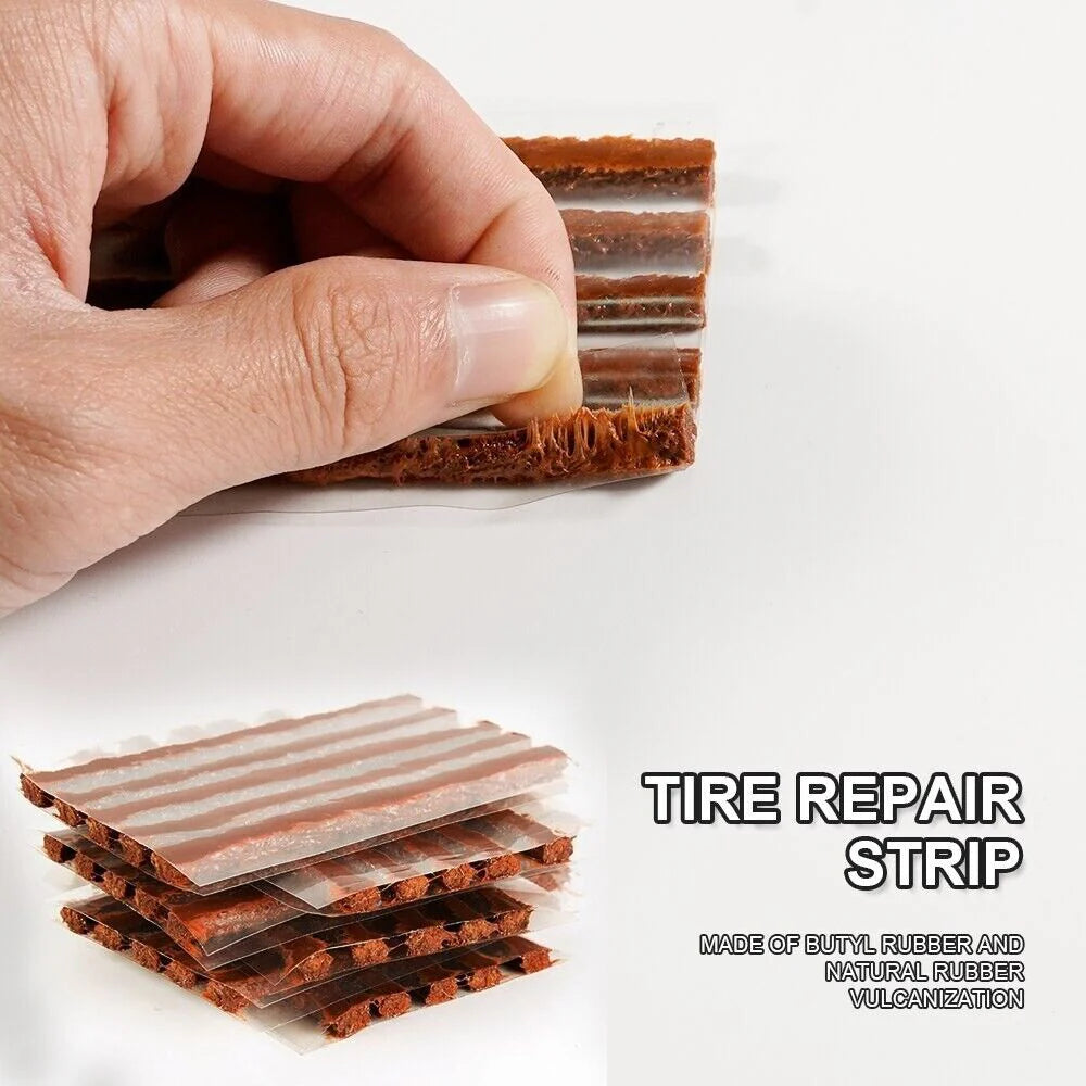 68Pc Tire Repair Kit DIY Flat Tire Repair Car Truck Motorcycle Home Plug Patch