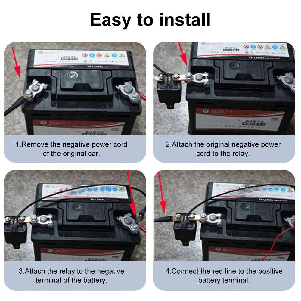 Car Battery Disconnect Switch Remote Control Power Kill Master Isolator Cut Off