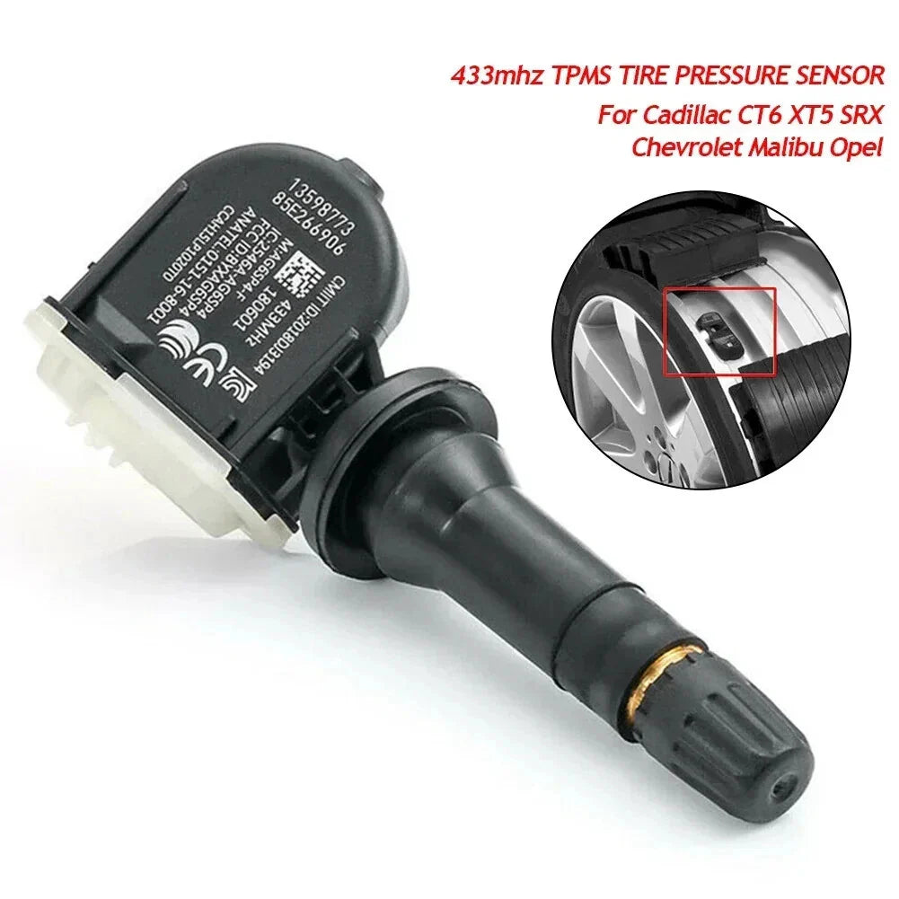 4 PACK Tire Pressure Monitor Sensor for GM Buick Chevy GMC TPMS 433Mhz 13598773