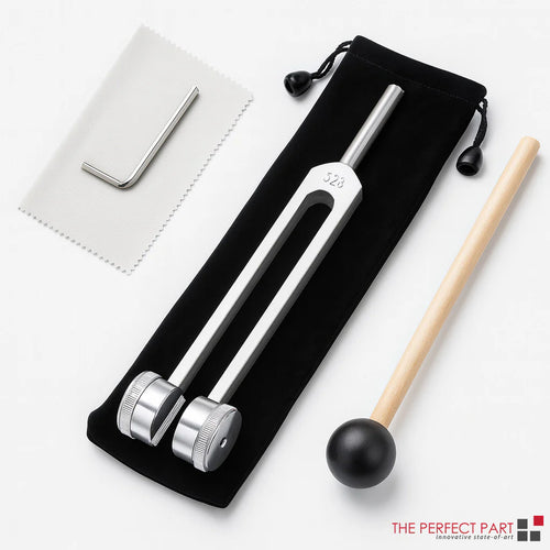 128Hz Healing Tuning Fork with Silicone Hammer Sound Therapy Musical Instrument