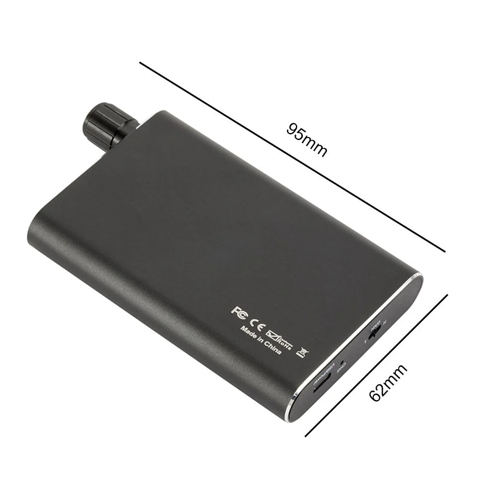 16-300Ω HIFI Headphone Amplifier Portable Earphone AMP 3.5Mm W/ Audio USB Cable
