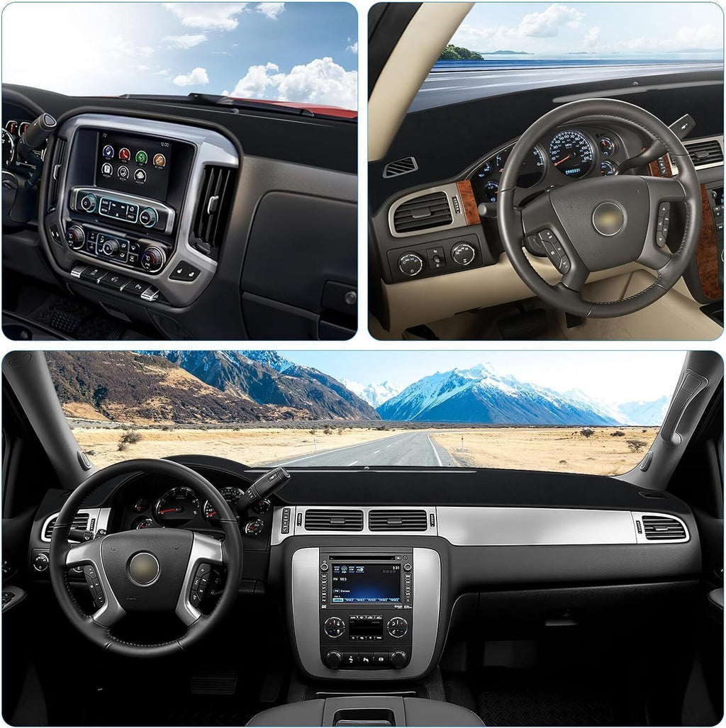 Fit for Chevy Silverado/Tahoe/Suburban 2007-2014 US Dashboard Pad Dash Cover Mat