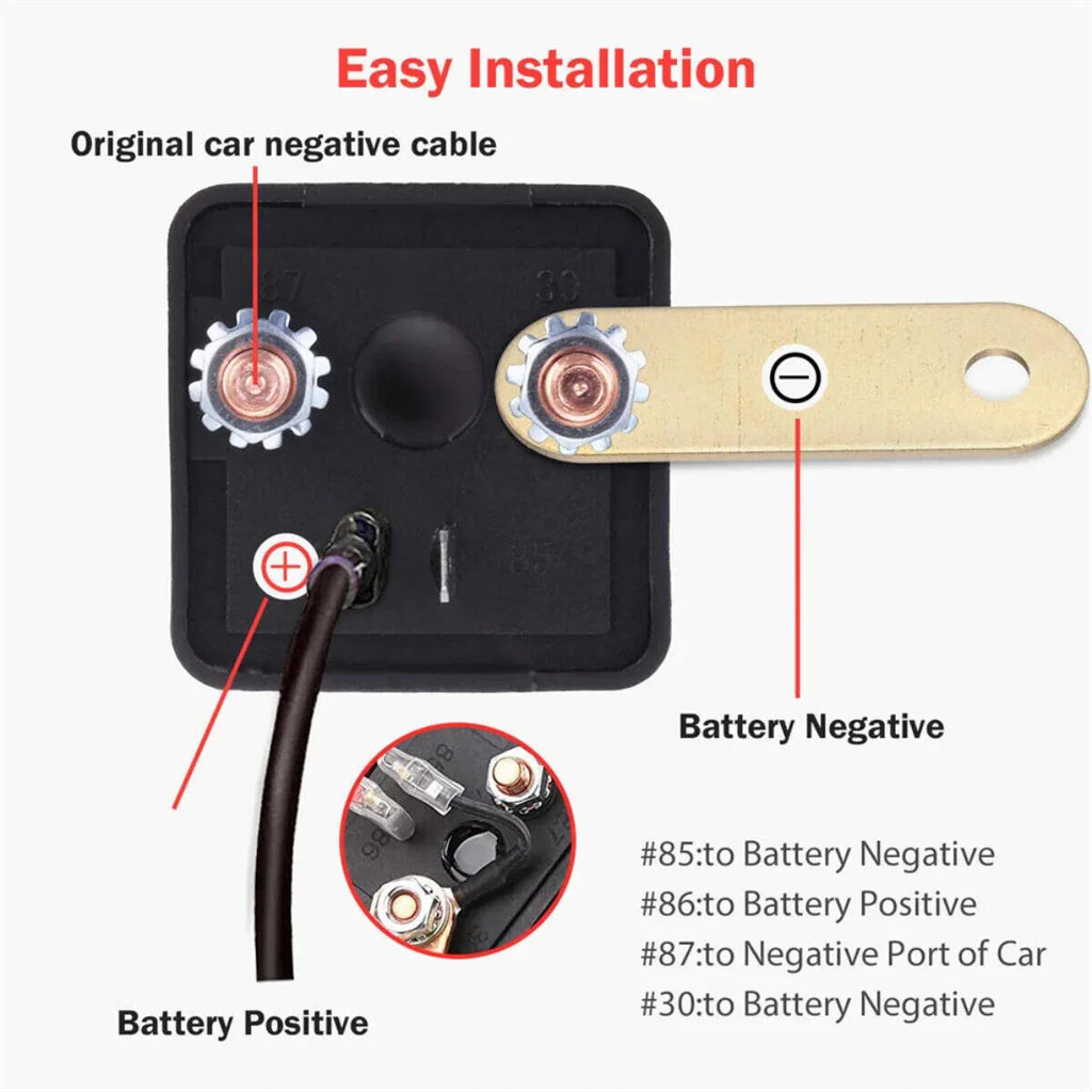 Car Battery Disconnect Switch Remote Control Power Kill Master Isolator Cut Off