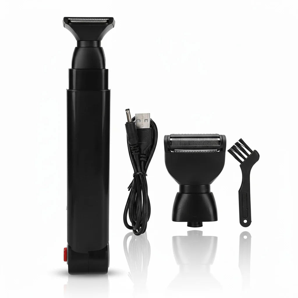 Long Handle Electric Back Shaver for Men Body Hair Removal Razor USB Recharge US