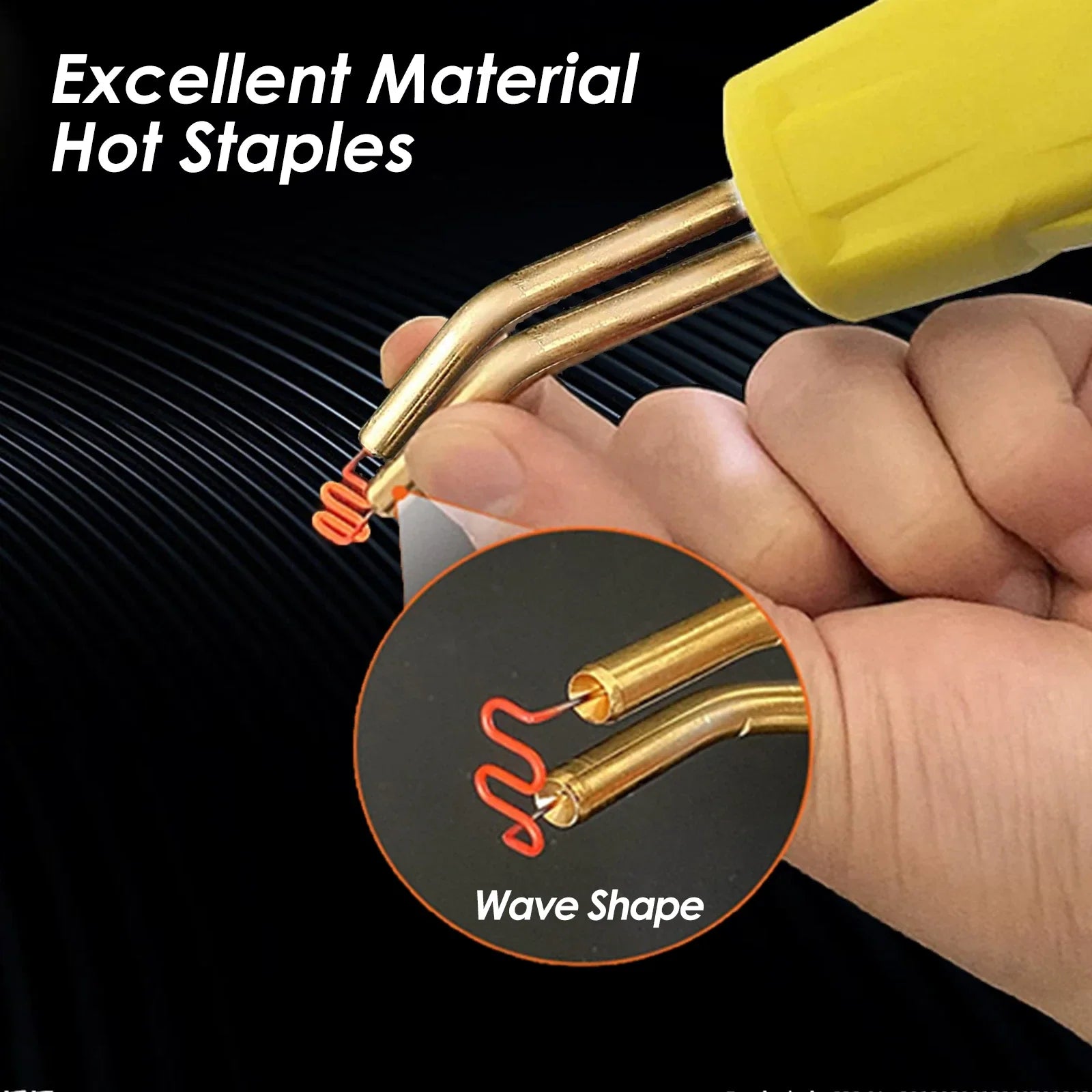 500PCS Hot Stapler Staples Repair Kit for Plastic Welder Gun Car Bumper Fender