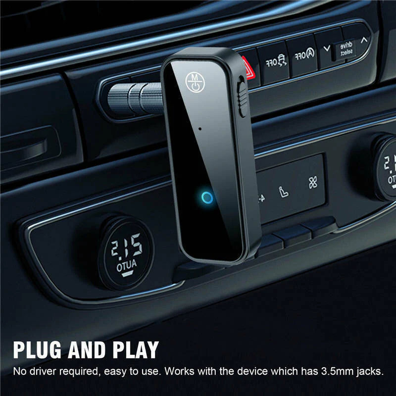 USB Wireless Bluetooth 5.0 Transmitter Receiver 2In1 Audio Adapter 3.5Mm Aux Car
