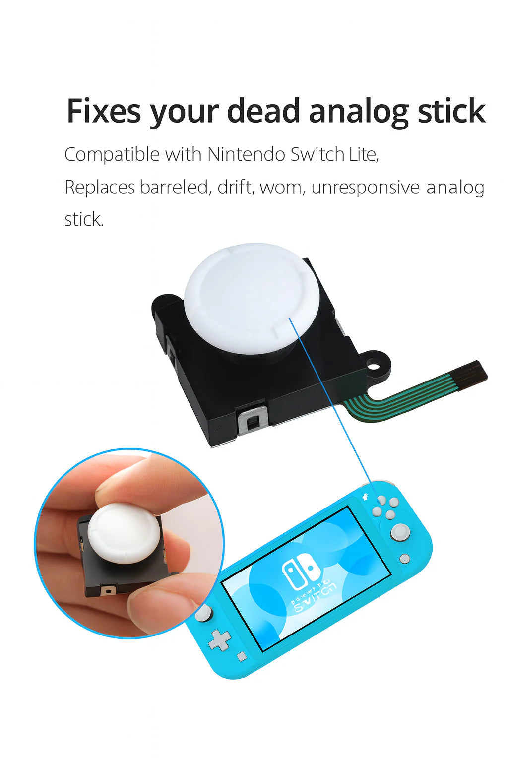 For Nintendo Switch Lite 19In1 Analog Joystick Replacement Repair Tool Kit Set