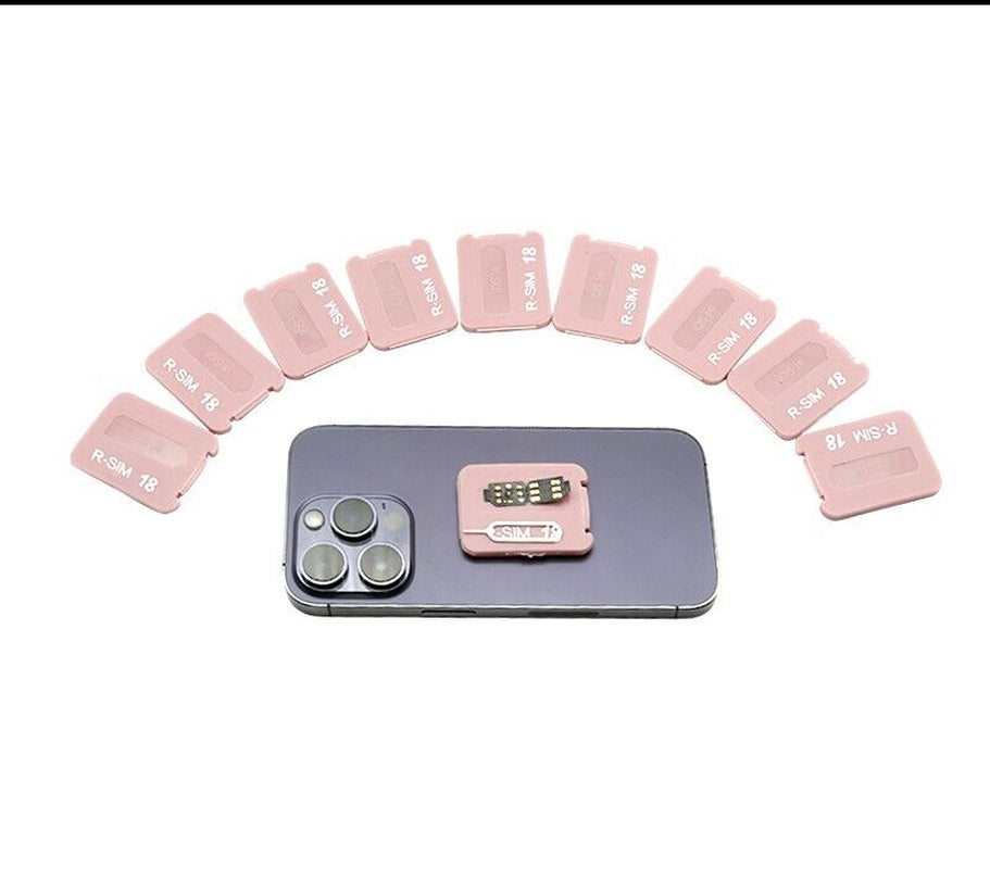 R-SIM18+ RSIM 18+ Nano Unlock Card for Iphone 14 plus 13 12 11 Pro Max XR Ios 16