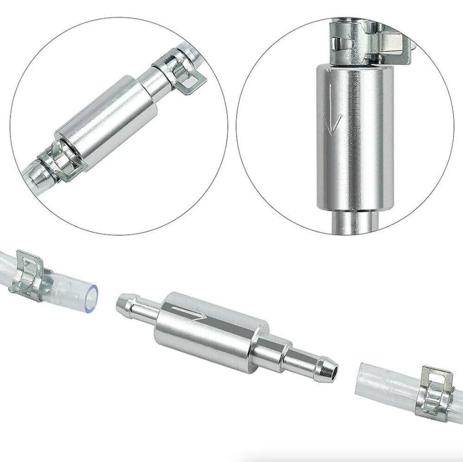 Car Motorcycle Clutch Brake Bleeder Hose One Way Valve Tube Bleeding Tool Set US