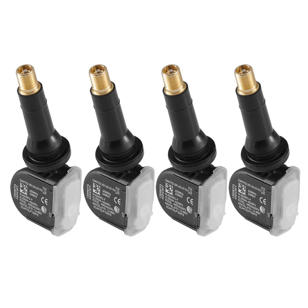4 PACK Tire Pressure Monitor Sensor for GM Buick Chevy GMC TPMS 433Mhz 13598773