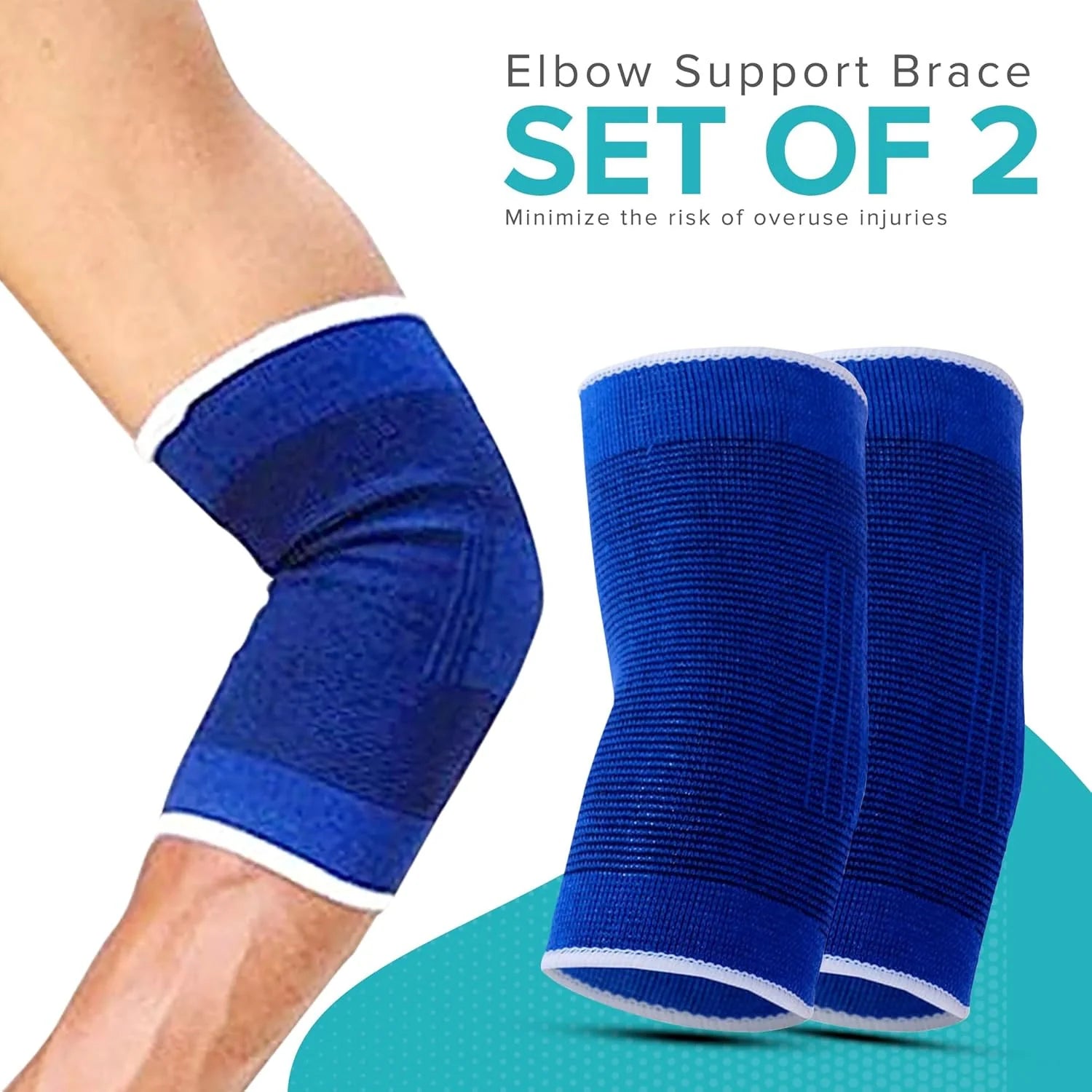 Elbow Elastic Compression Sleeve Elbow Brace Tennis Arthritis Bursitis Relief