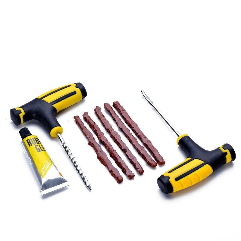68Pc Tire Repair Kit DIY Flat Tire Repair Car Truck Motorcycle Home Plug Patch