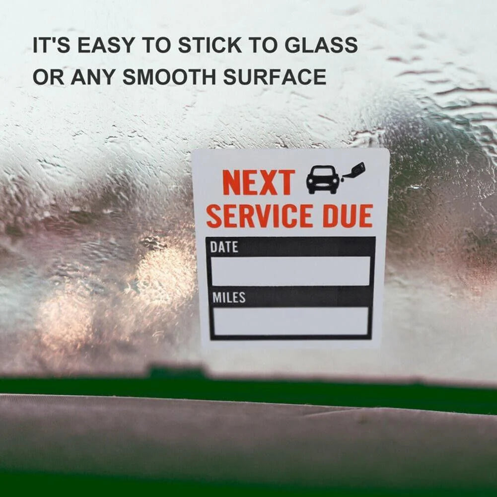 300 Oil Change Service Reminder Stickers Clear Window Lite Sticker Pack 2"X2" US