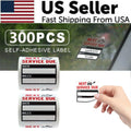 300 Oil Change Service Reminder Stickers Clear Window Lite Sticker Pack 2"X2" US
