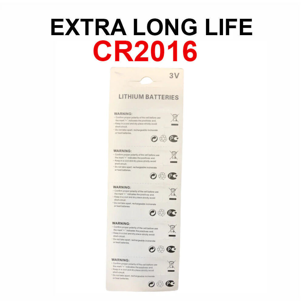 5 X Fresh CR 2016 CR2016 ECR2016 BR2016 LITHIUM COIN CELL Battery Exp 2029 NEW