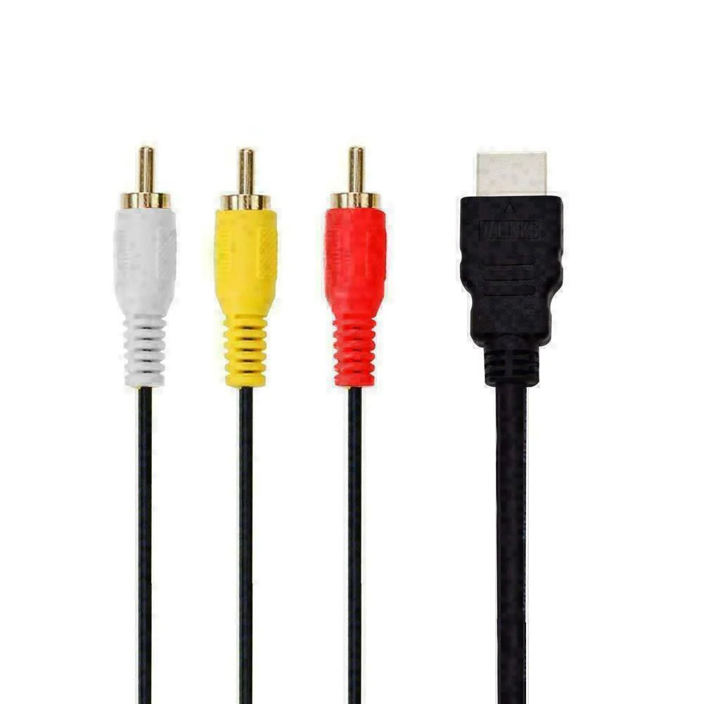 HDMI Male to 3 RCA Video Audio AV Component Converter Adapter Cable HDTV 1080