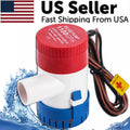 1100GPH 12V Electric Marine Submersible Bilge Sump Water Pump for Boat 3/4" Hose